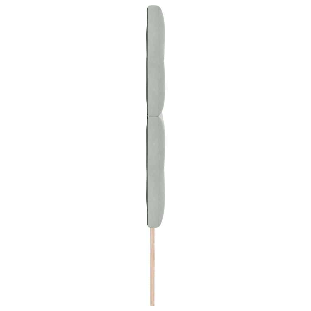 Kopfteil Hellgrau 80 cm Samt
