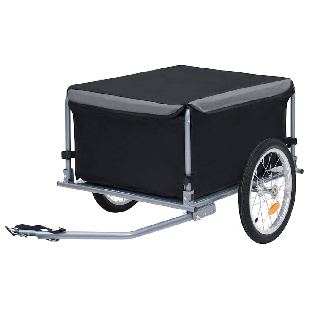 Fahrradanhänger Schwarz und Gelb 65 kg