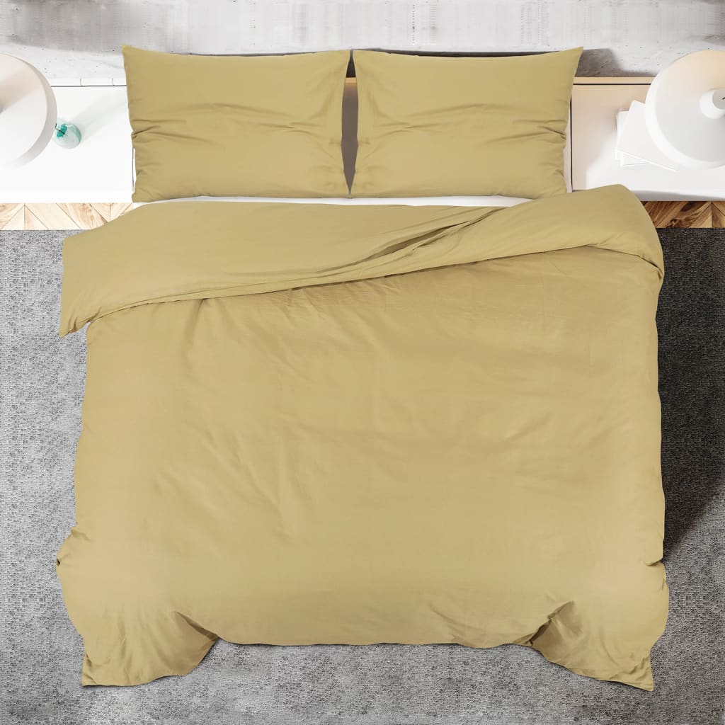 Bettwäsche-Set Anthrazit 140x200 cm Leichte Mikrofaser