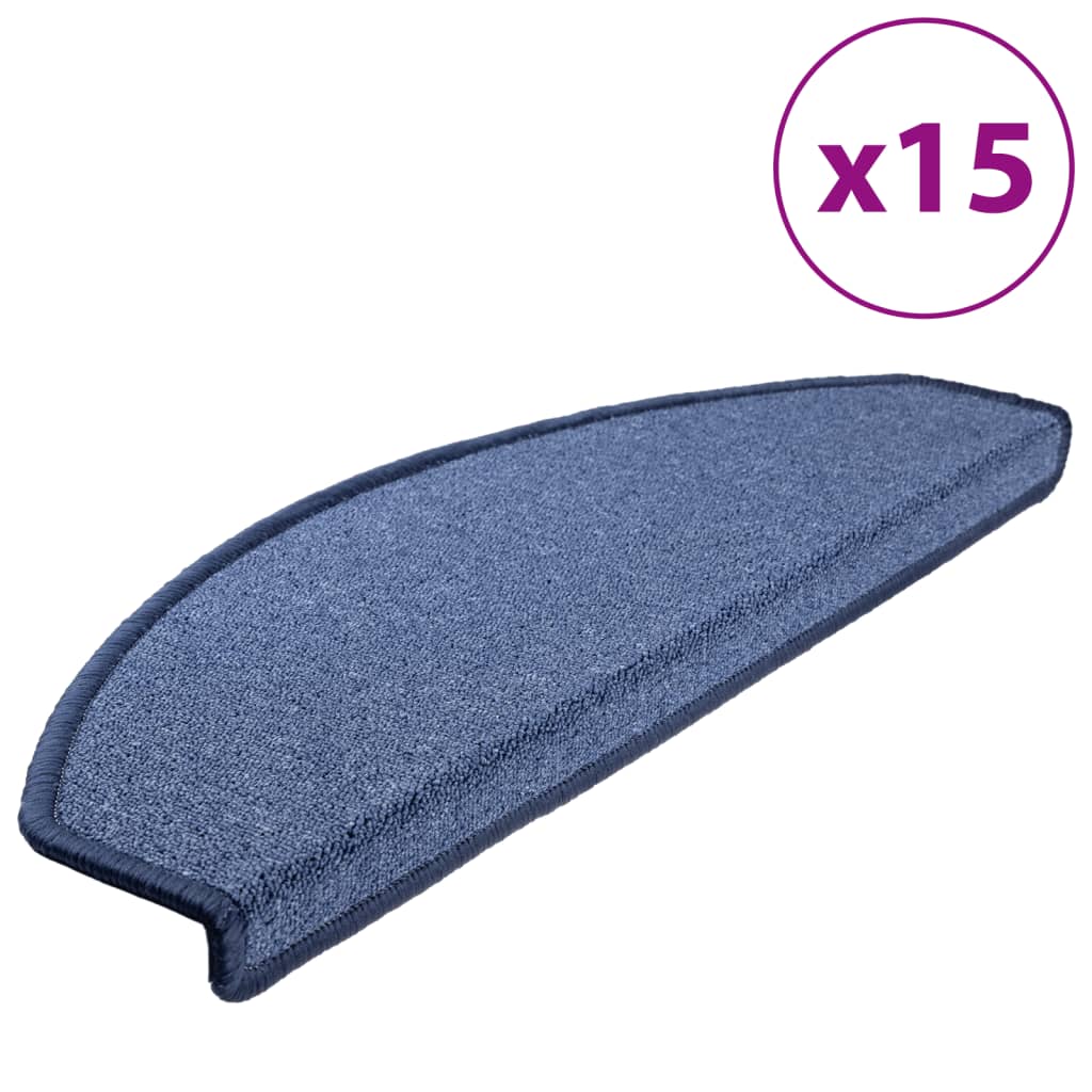 Stufenmatten 15 Stk. 56x17x3 cm Anthrazit Halbrund