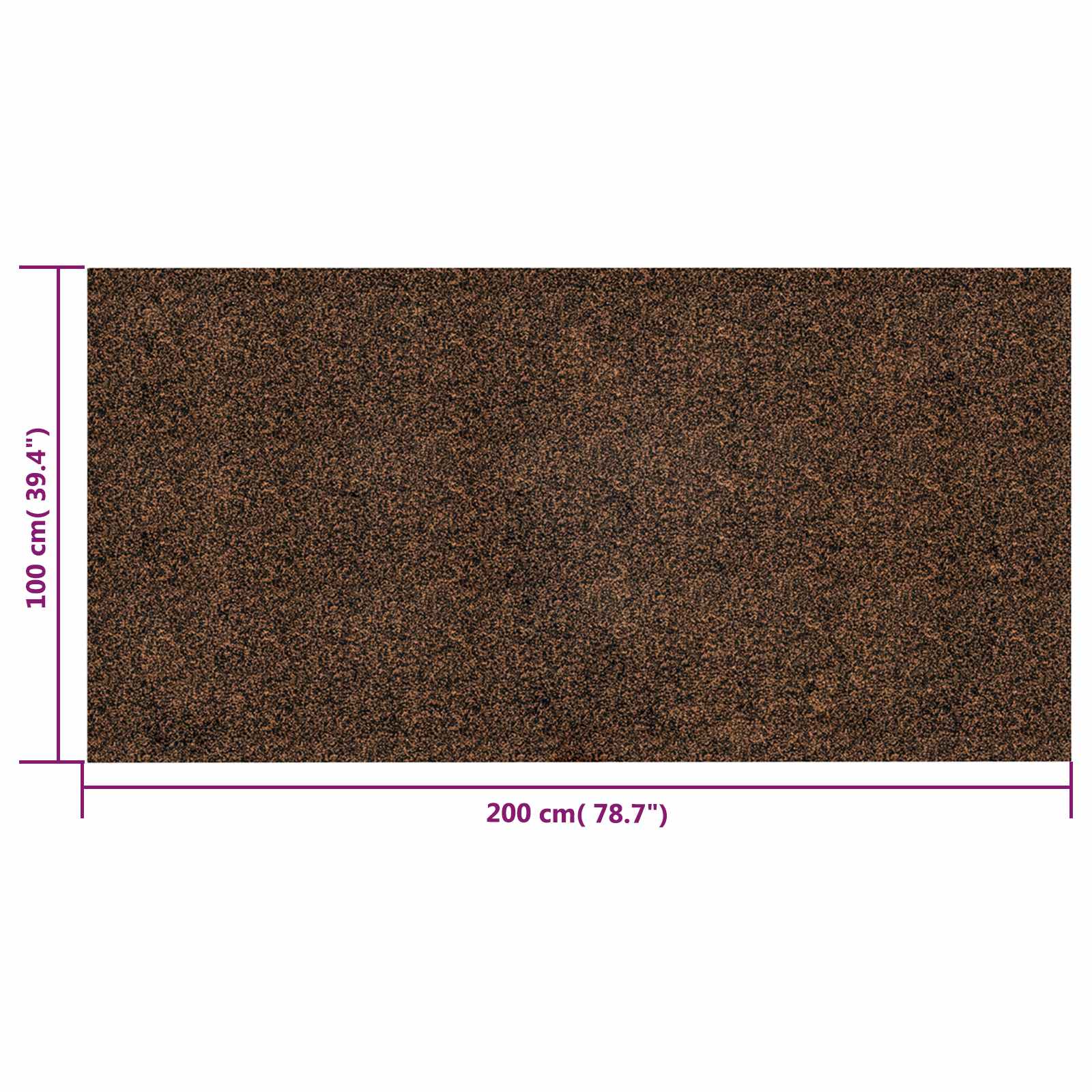 Korkrolle Braun 200 x 100 cm Kork und Gummi