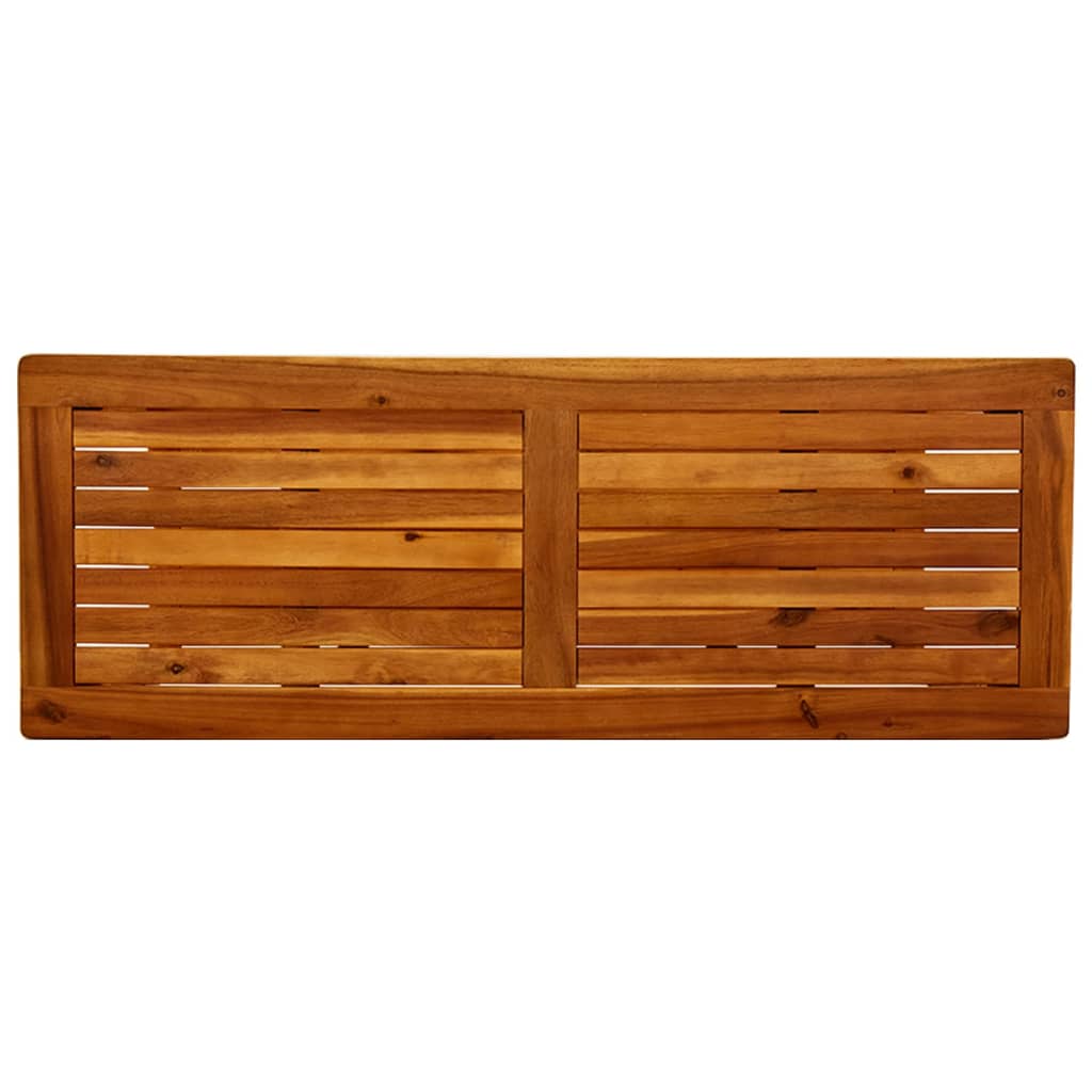 Gartenkonsole Tisch Helles Akazienholz 80 x 35 x 75 cm