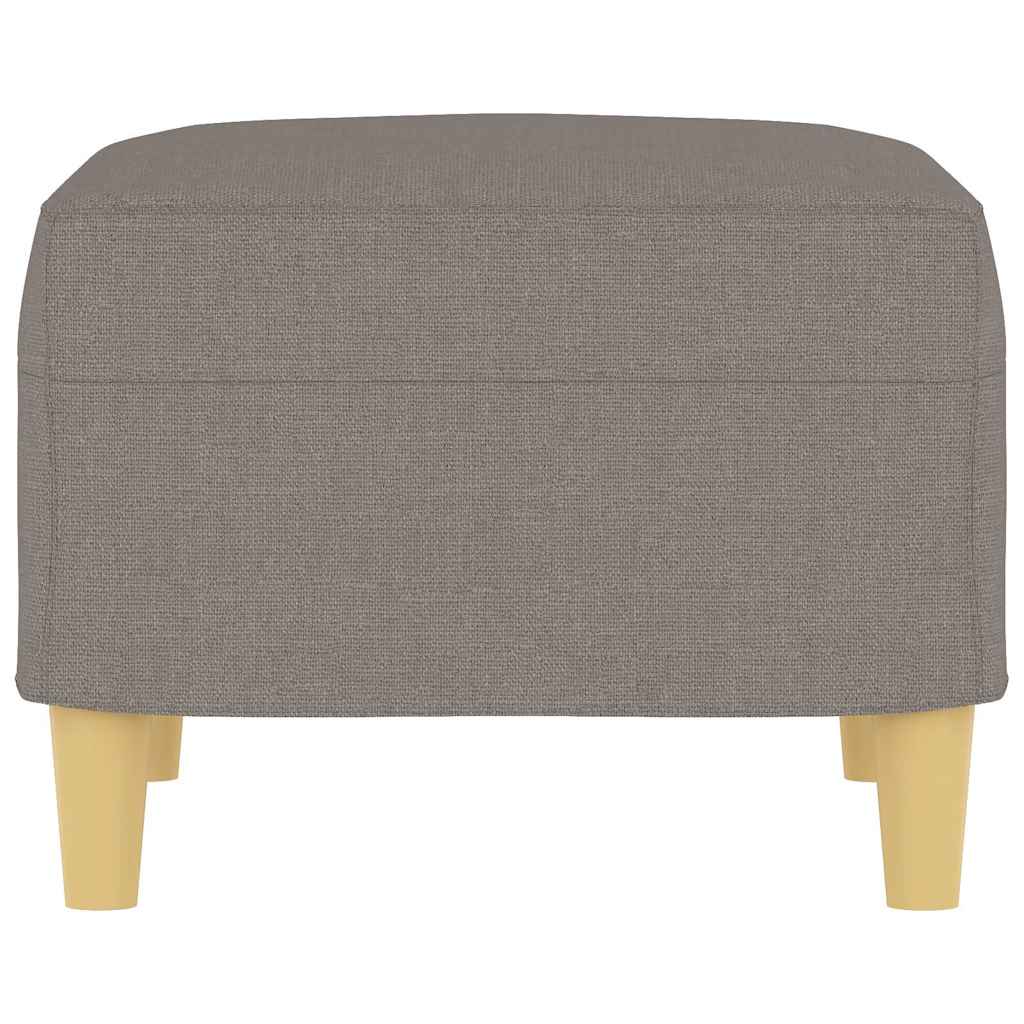 Fußhocker Hellgrau 60x50x41 cm Stoff