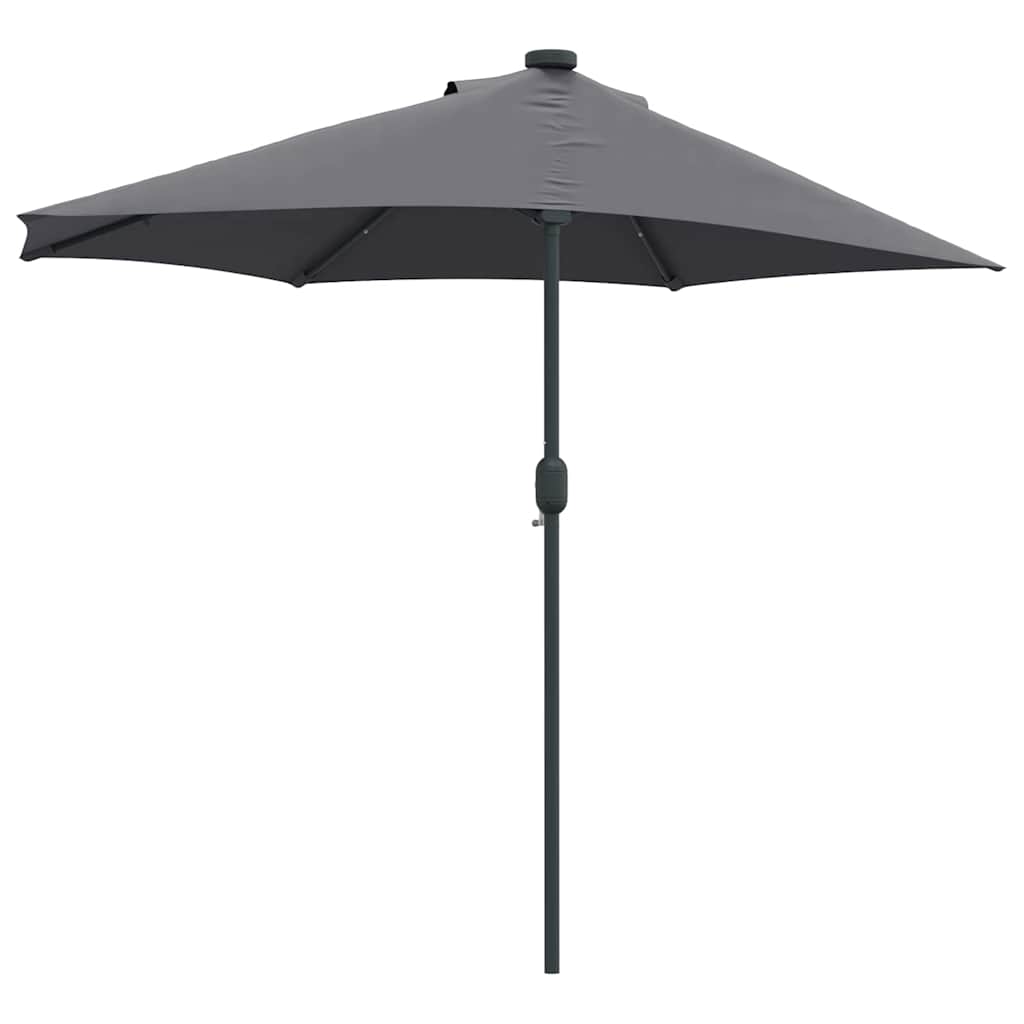 Garten-Sonnenschirm Sand 294 x 150 x 223 cm Polyester und Stahl