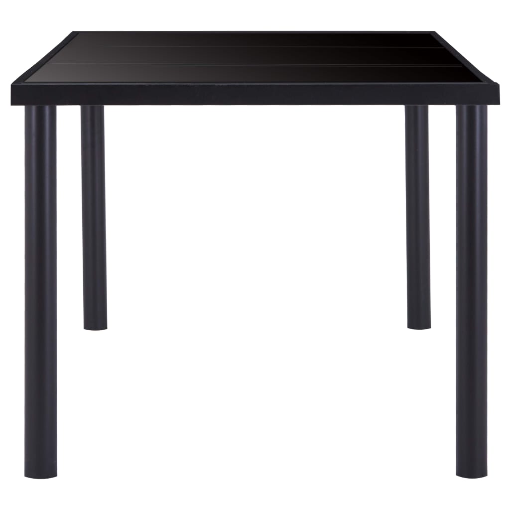 Esstisch Schwarz 120 x 60 x 75 cm Hartglas