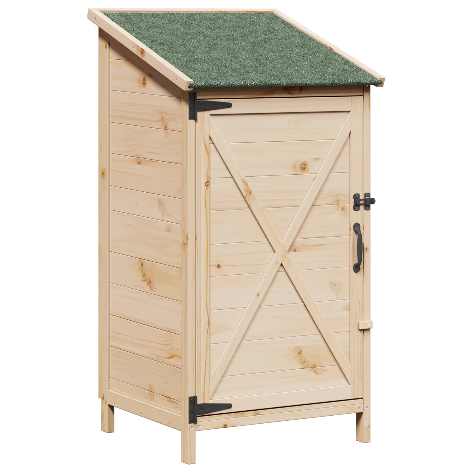 Gartenschuppen Natur 59,5 x 56 x 113,5 cm Massivholz aus Fichte