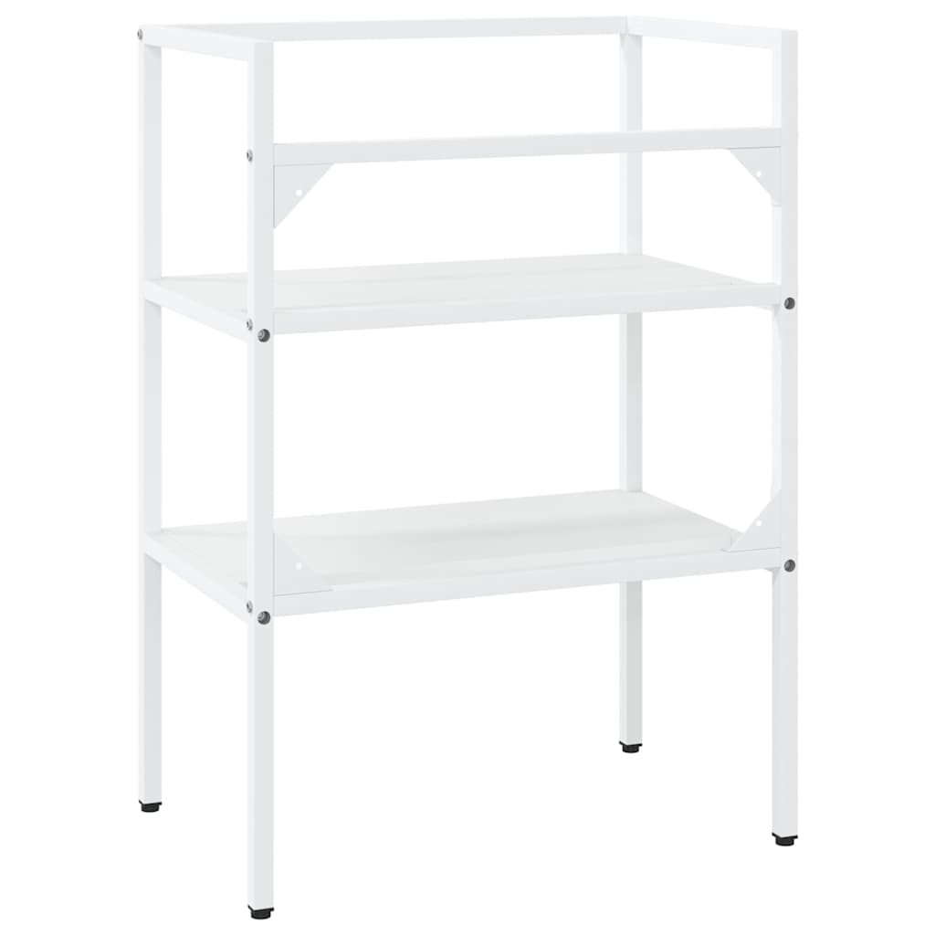 Badezimmer Waschtischgestell Weiß 40x38x83 cm Eisen