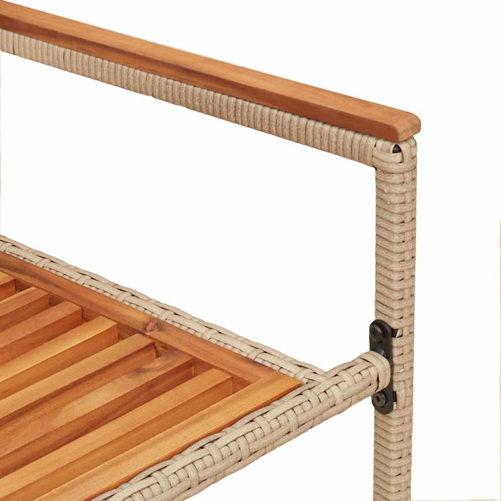Garten Stapelstühle 4 pcs Braun und Schwarz 54 x 56 x 90 cm