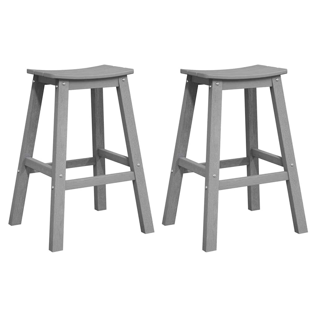 Barhocker 2 pcs Weiß 52 x 43 x 73,5 cm HDPE