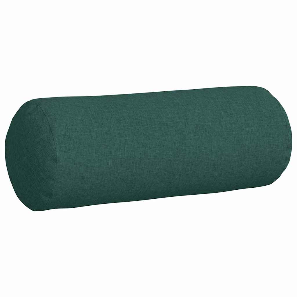 Bolsterkissen 2 Stück Hellgrau Ø 15 x 40 cm Stoff
