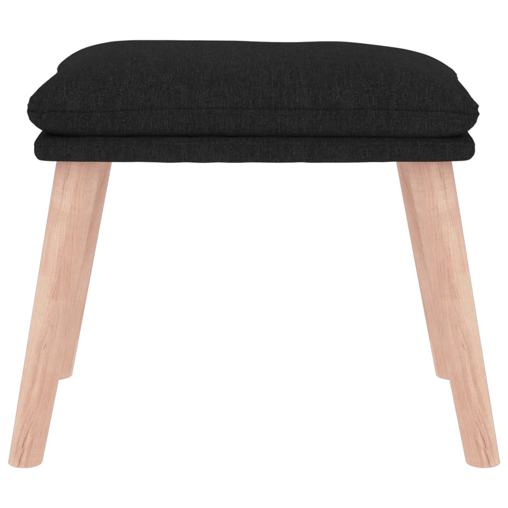 Fußhocker Hellgrau 45x29,5x35 cm Stoff