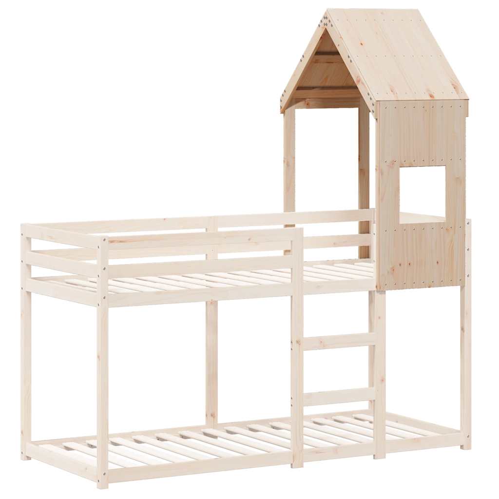 Dach für Kinderbett 60x89x134,5 cm Massivholz Kiefer