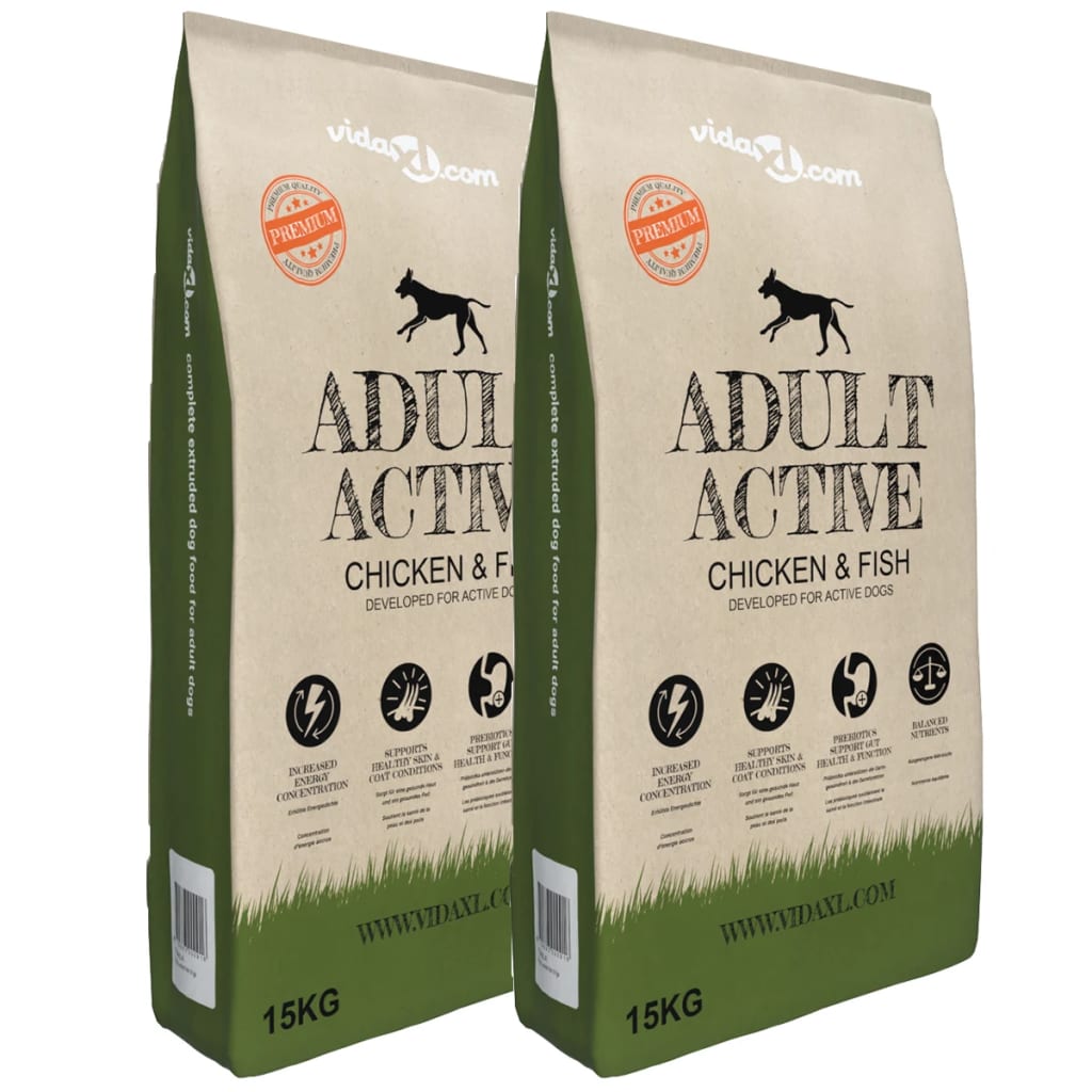 Trockenfutter für Hunde Adult Active Chicken & Fish 15 kg