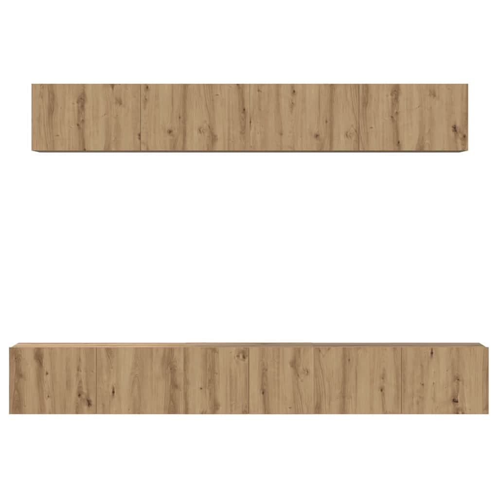 5-tlg. TV-Schrank-Set Weiß Holzwerkstoff