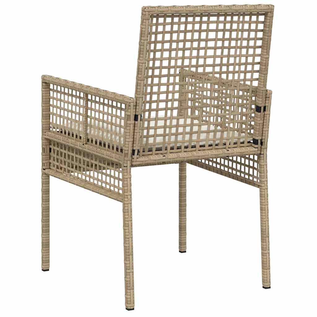 Gartenstuhl 2 pcs Schwarz 55 x 53 x 85 cm Poly-Rattan