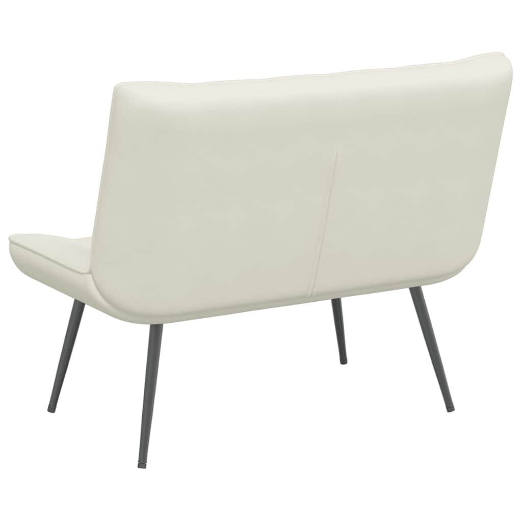 Sitzbank Hellgrau 110x74x84 cm Samt