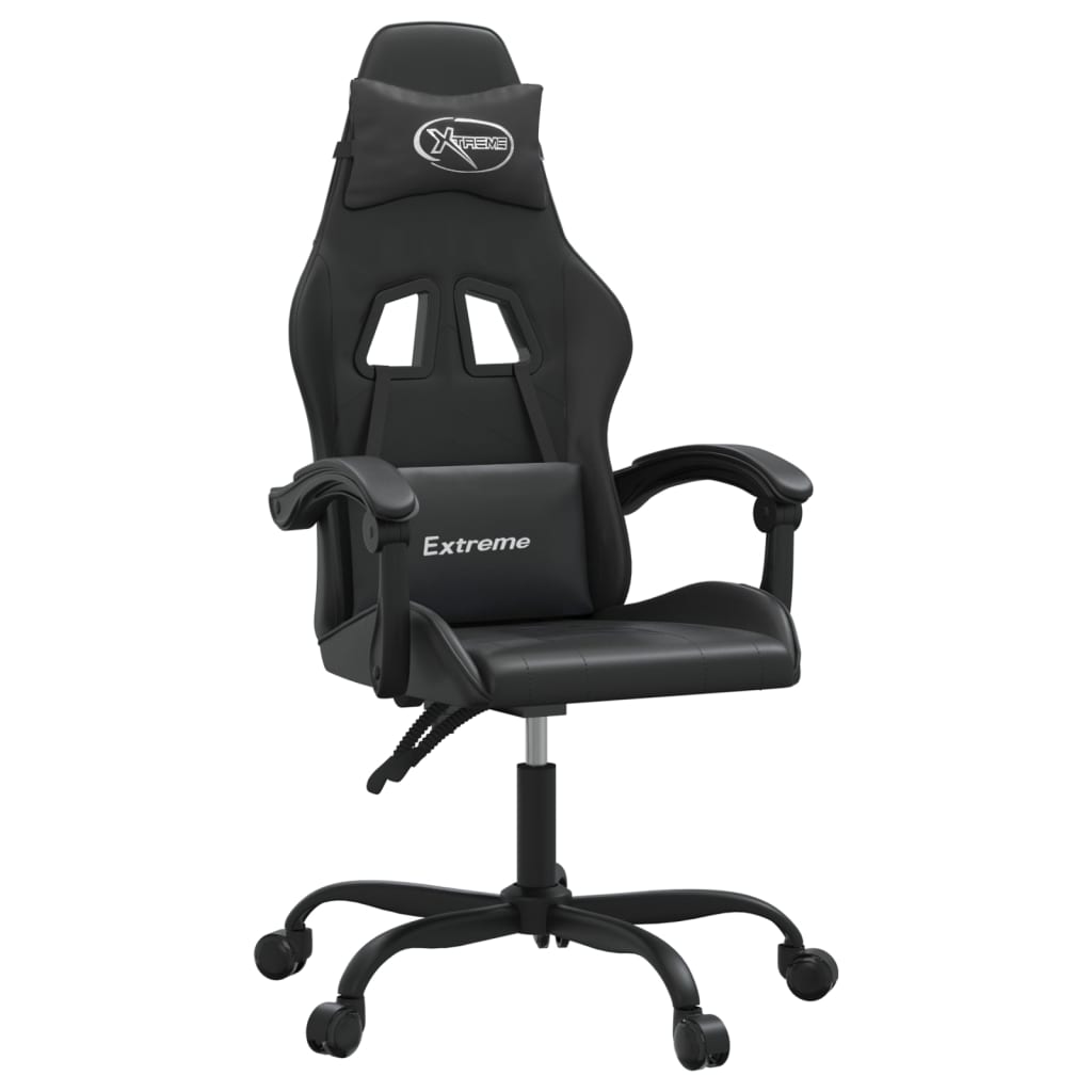 Gaming-Stuhl Drehbar Schwarz und Rot Kunstleder