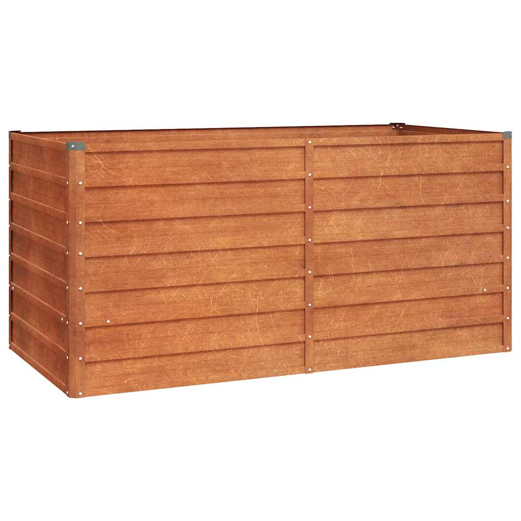 Hochbeet Rostig 100x100x77 cm Cortenstahl