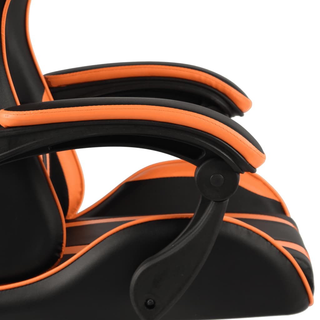 Gaming-Stuhl Schwarz und Blau Kunstleder