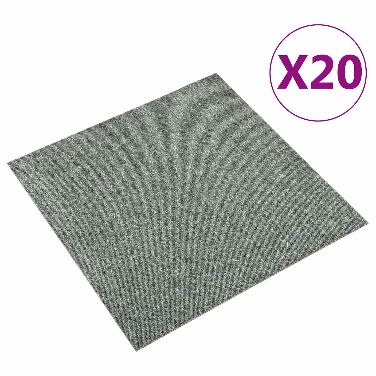 Teppich 20 pcs Gestreiftes Anthrazit 50 x 50 cm