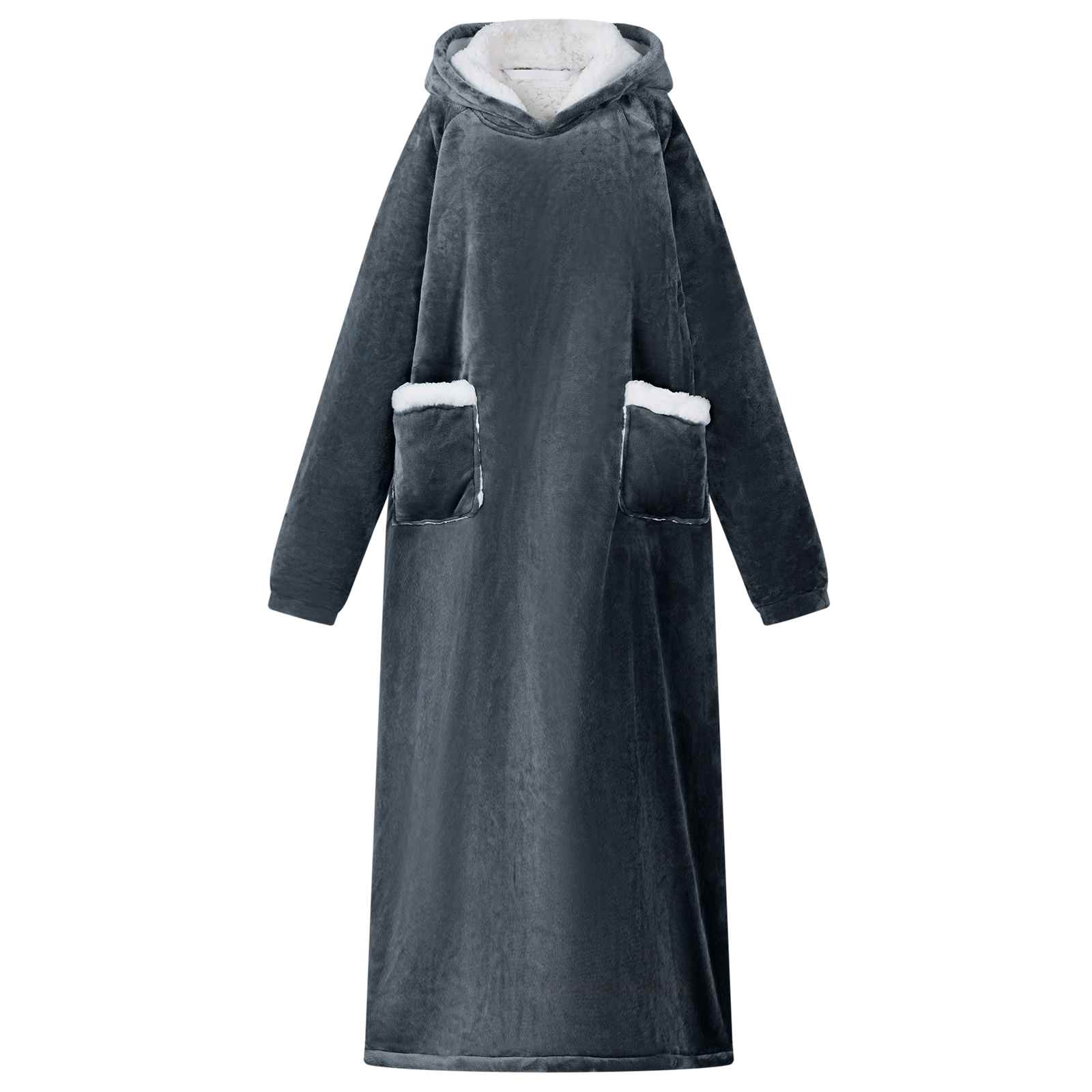 Decken-Hoodie Beige M Fleece und Flanell