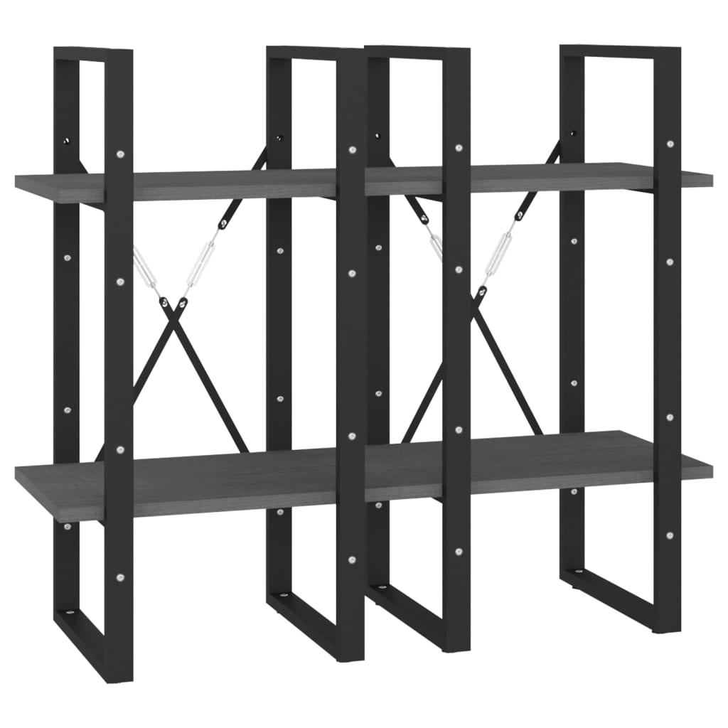 Bücherregal 2 Fächer Weiß 40x30x70 cm Holzwerkstoff