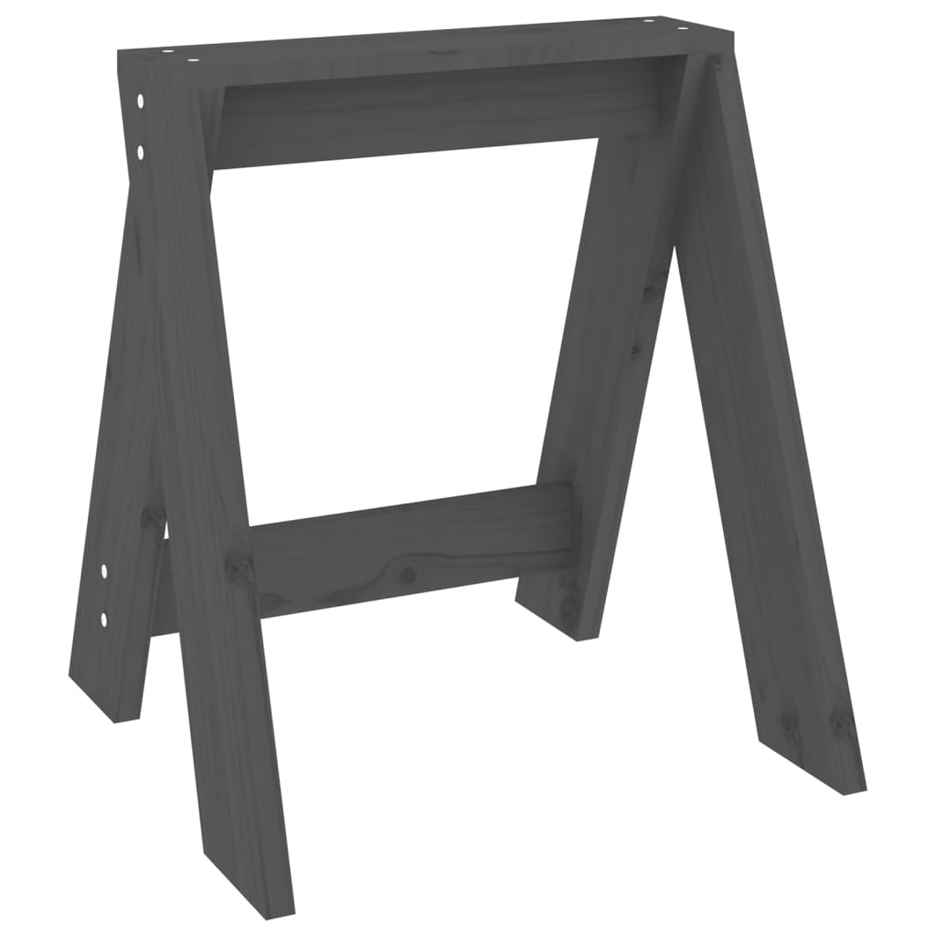 Hocker 2 Stk. 40x40x45 cm Massivholz Kiefer