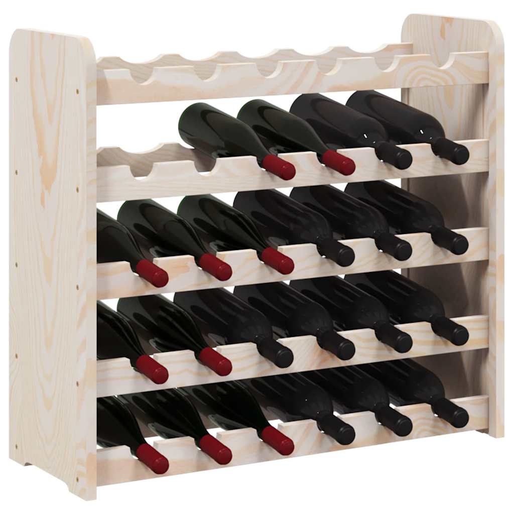 Weinregal 33x25x37 cm Massivholz Kiefer