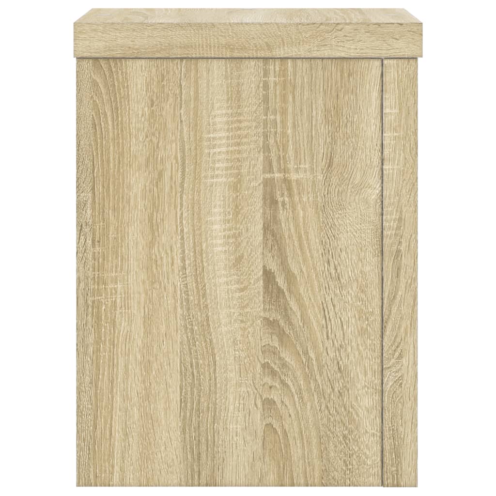 Pflanzenständer 2 Stk. Weiß 33x33x100 cm Holzwerkstoff