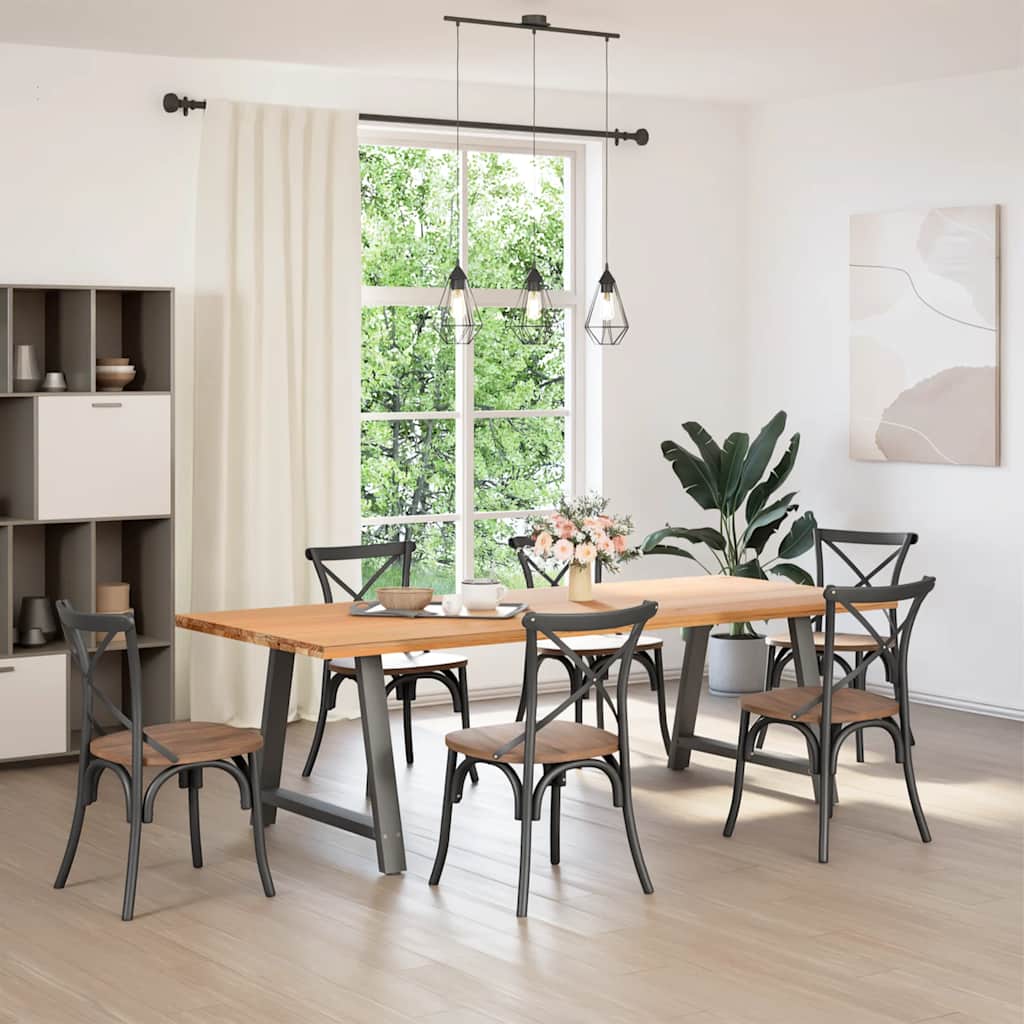 Couchtischbeine A-Form 2 Stk. 30x(30-31) cm Stahl