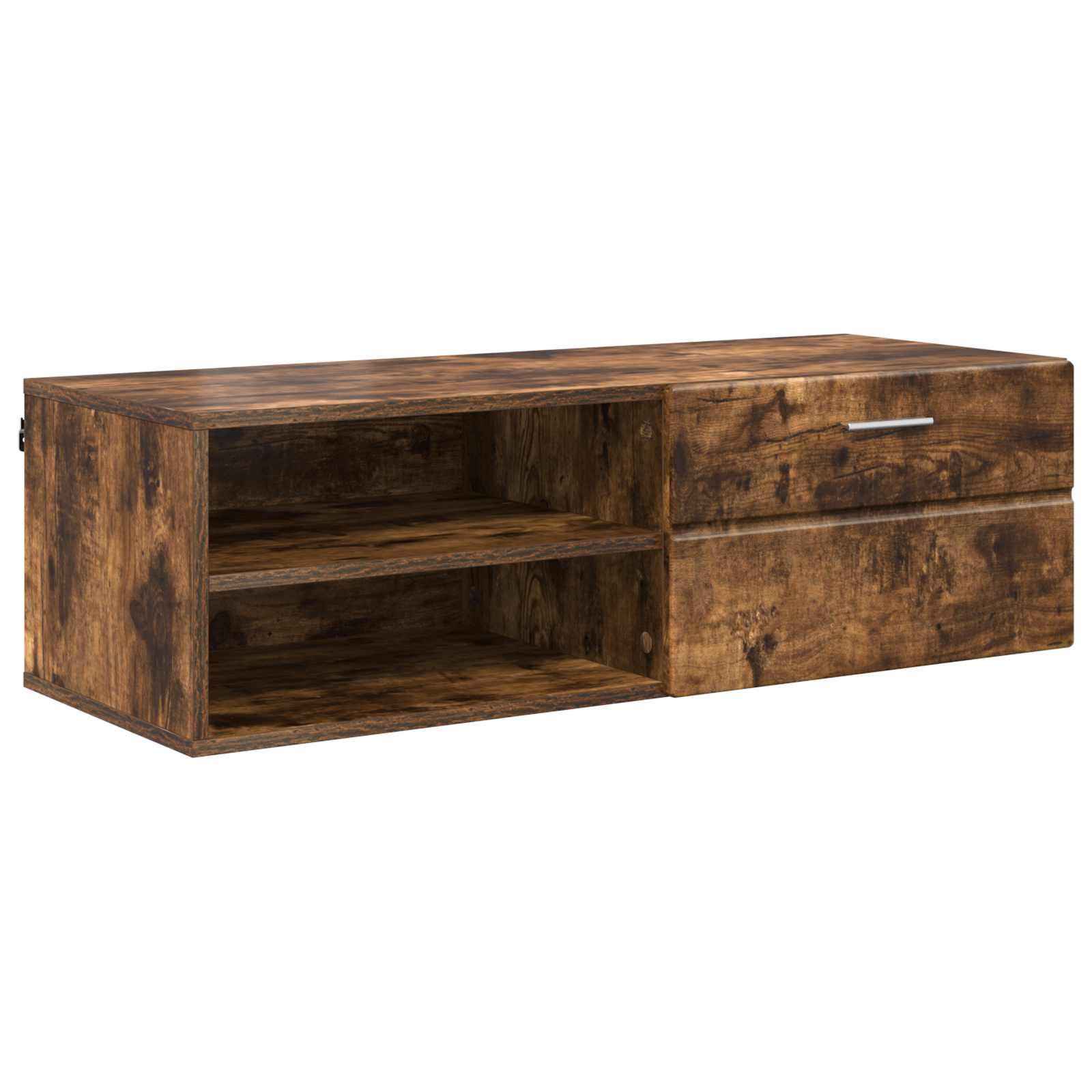 Highboard mit Regal FLORIN Weiß 60 x 35 x 182 cm Holzwerkstoff