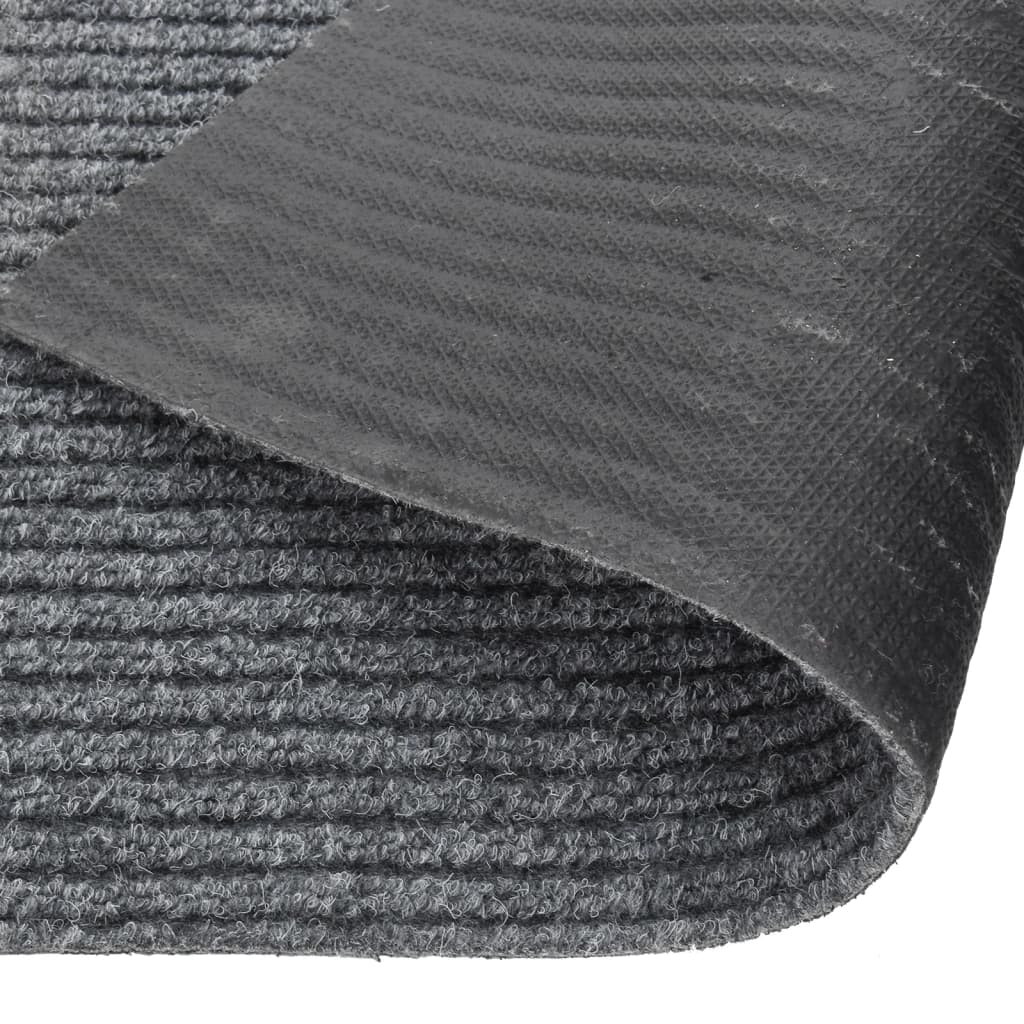 Teppichläufer Grau 80 x 150 cm Stoff