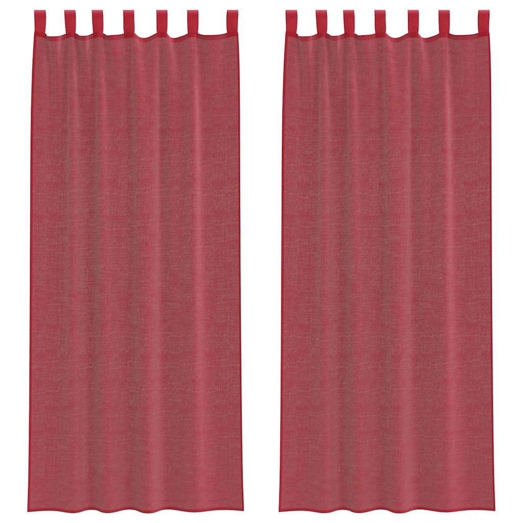 Voile Vorhänge mit Ösen 2 Stk. Apfelgrün 140x140 cm