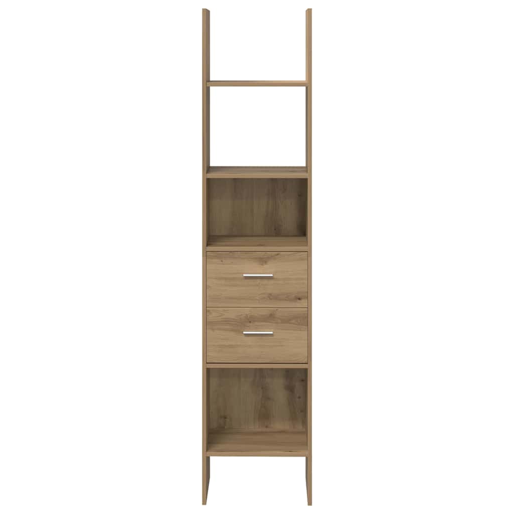 Bücherregal Weiß 40x35x180 cm Holzwerkstoff