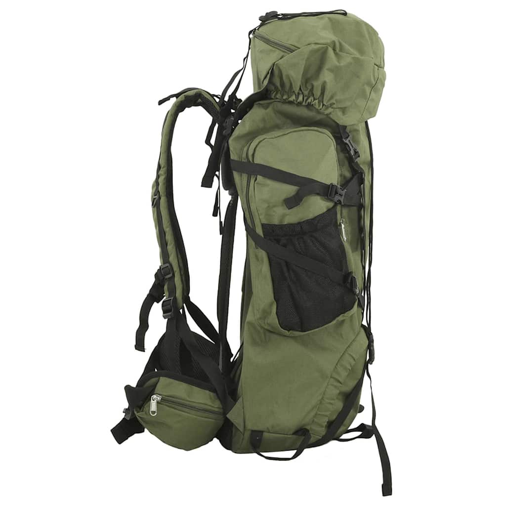 Wanderrucksack Schwarz 60 L Oxford-Gewebe