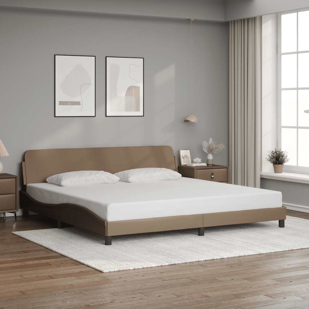 Bettgestell "Dover" Schwarz 80x200 cm Kunstleder