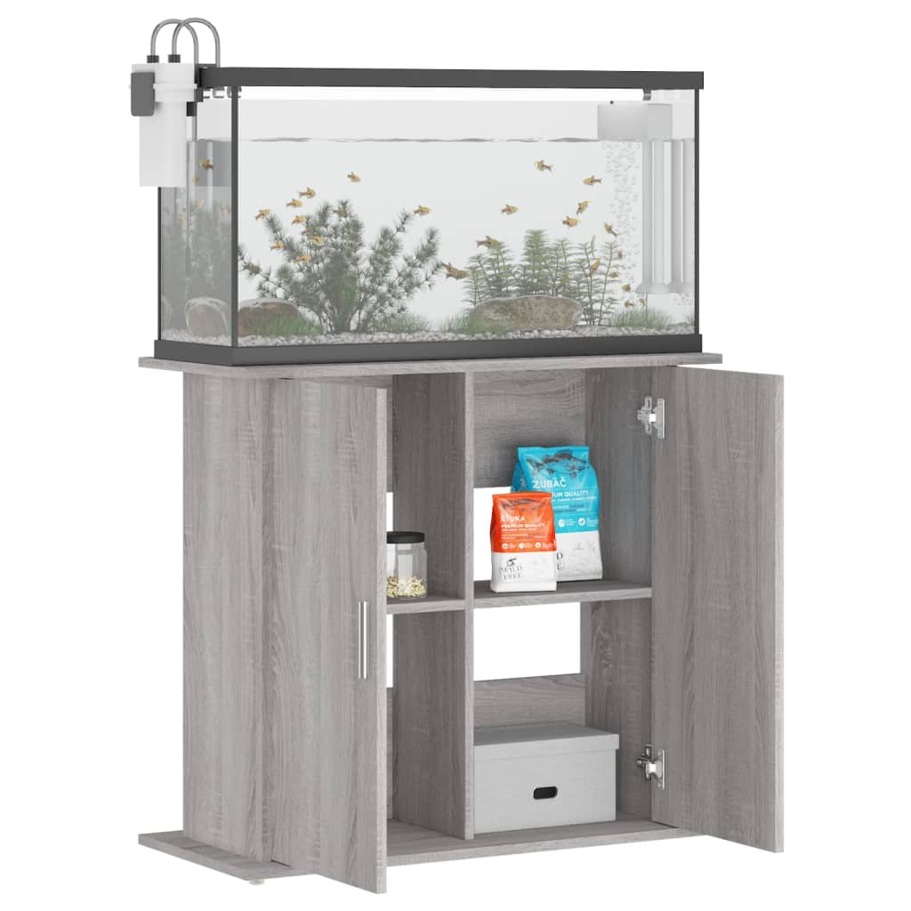 Aquariumständer Weiß 81x36x73 cm Holzwerkstoff