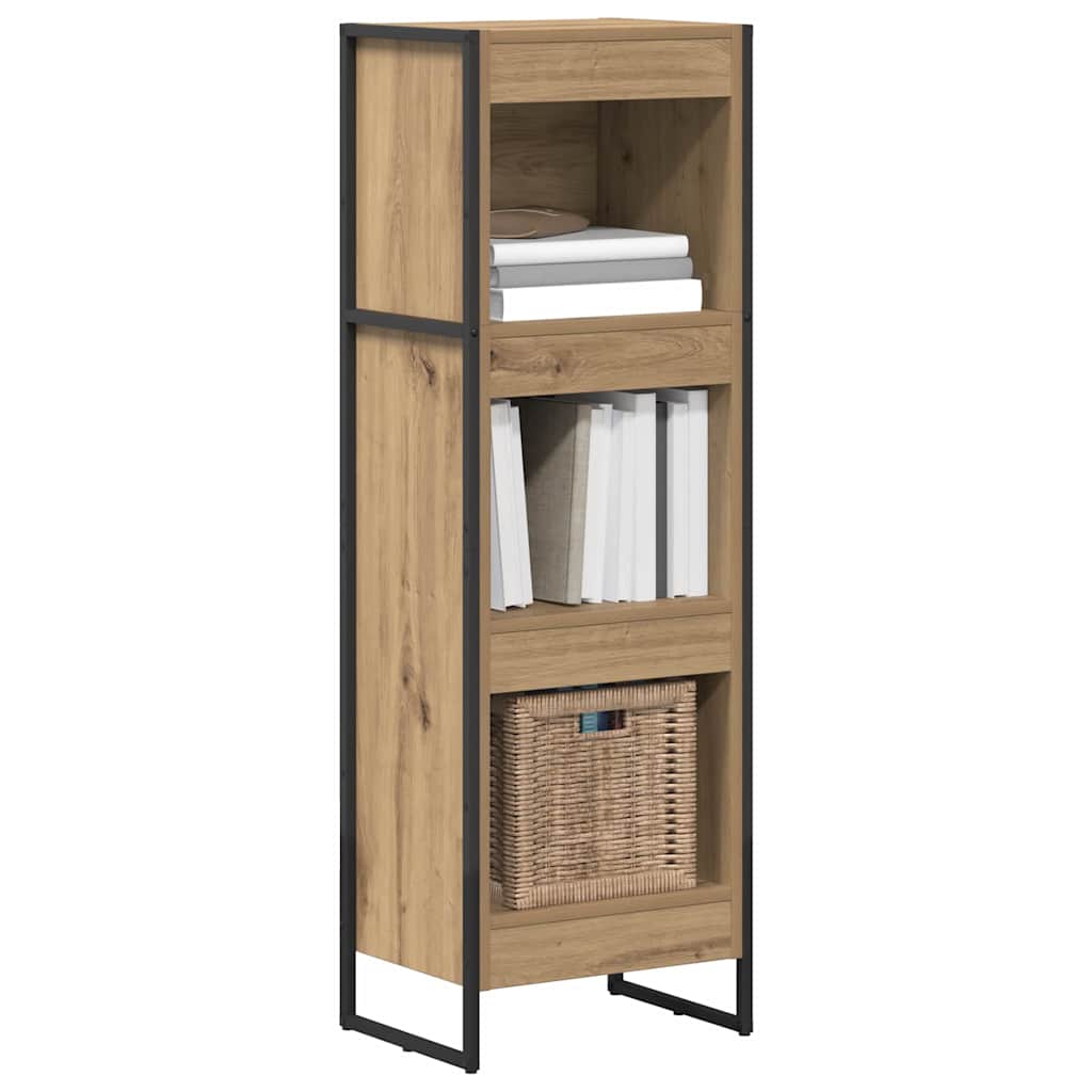 Bücherregal 2 pcs Schwarz Eichen-Optik 60 x 30 x 189,5 cm