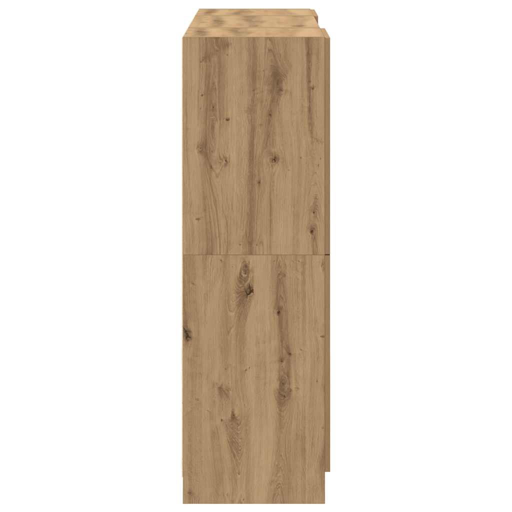 3-tlg. Küchenschrank-Set Weiß Holzwerkstoff