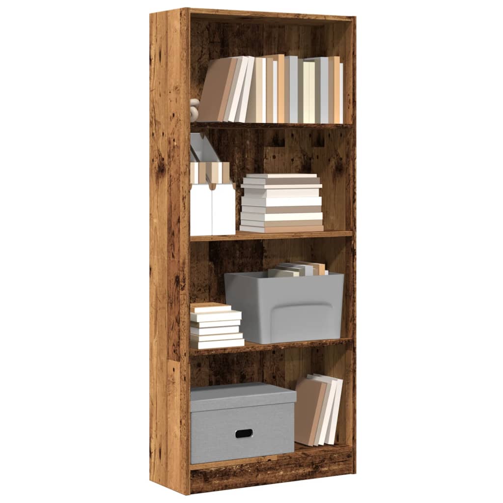 Bücherregal Weiß 40x24x75 cm Holzwerkstoff