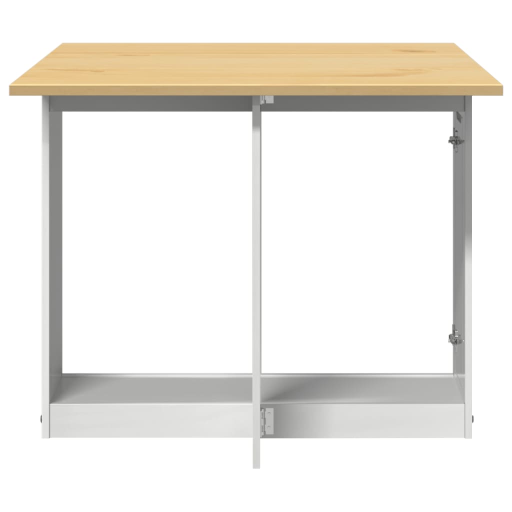 Butterfly-Esstisch Klappbar Corona Wachsbraun Massivholz Kiefer
