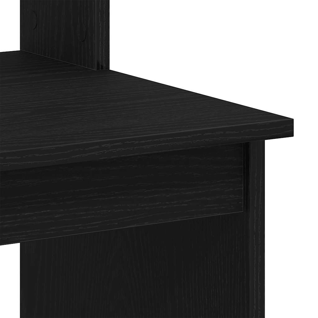 Schreibtisch mit Regal Weiß 102x45x148 cm Holzwerkstoff