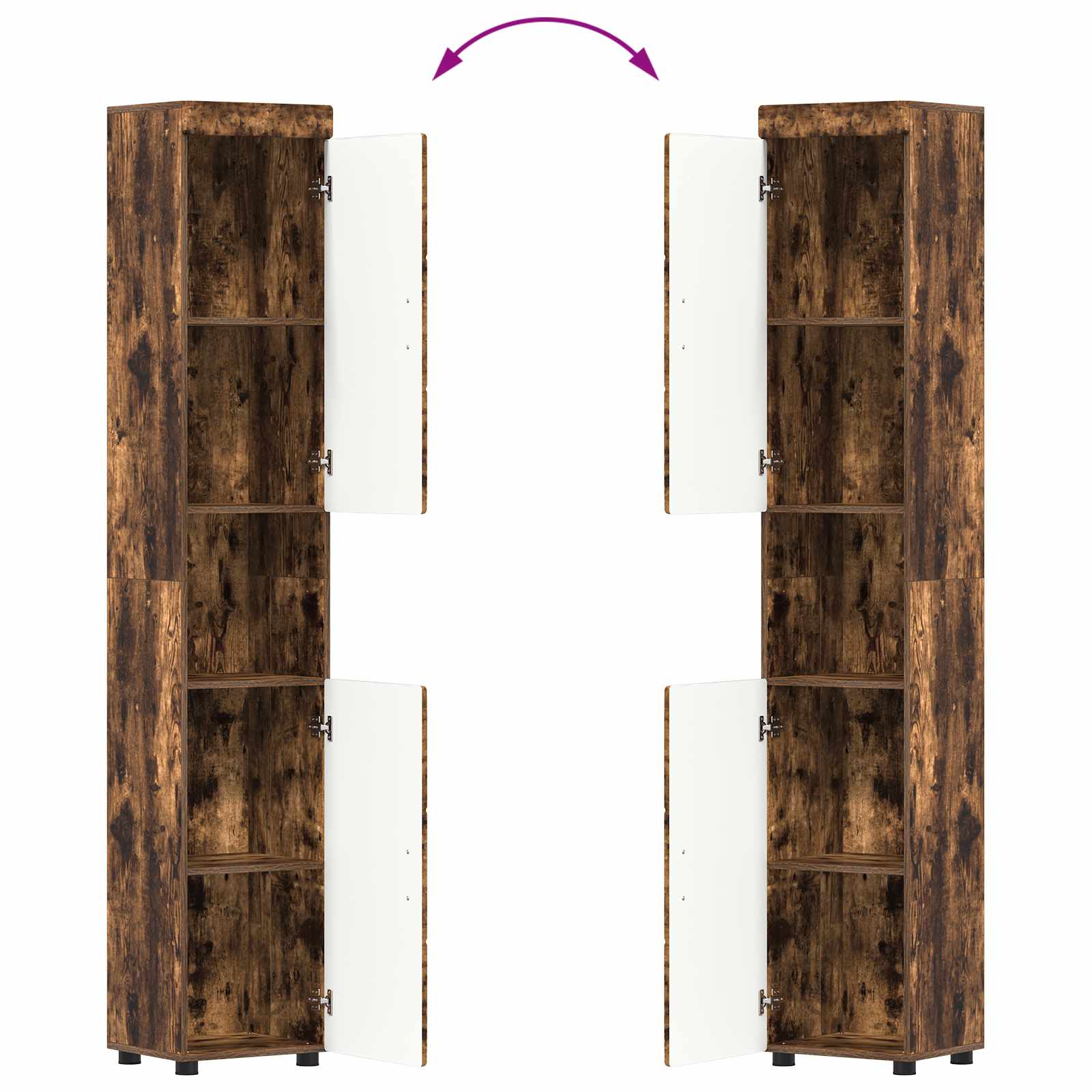 Badezimmermöbel-Set TULUM 2 pcs Weiß 60 x 34 x 63 cm
