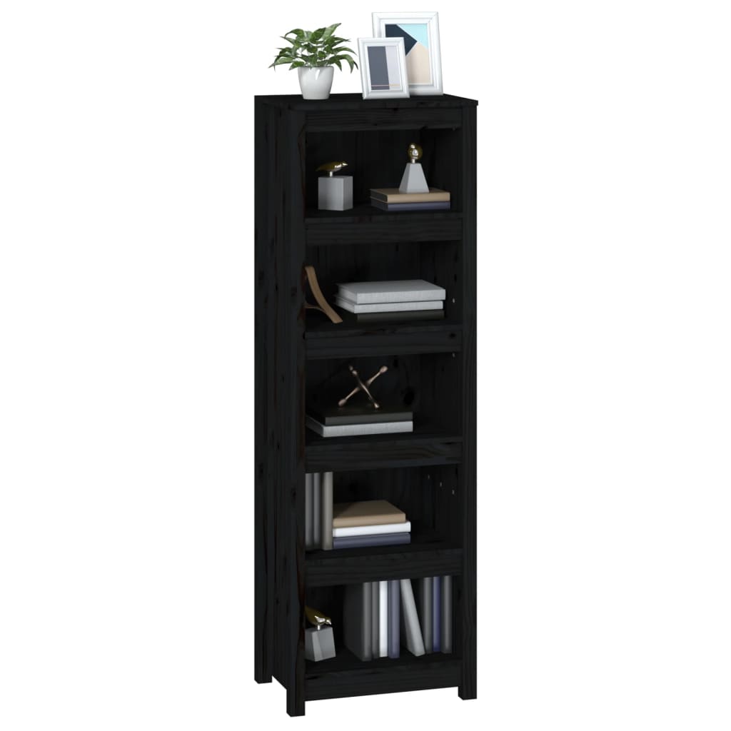 Bücherregal Grau 80x35x68 cm Massivholz Kiefer