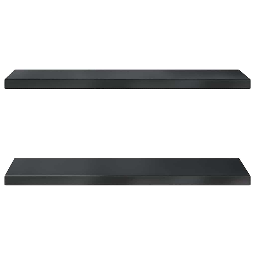 Wandregale 2 Stk. 100x40 cm Silbern Edelstahl