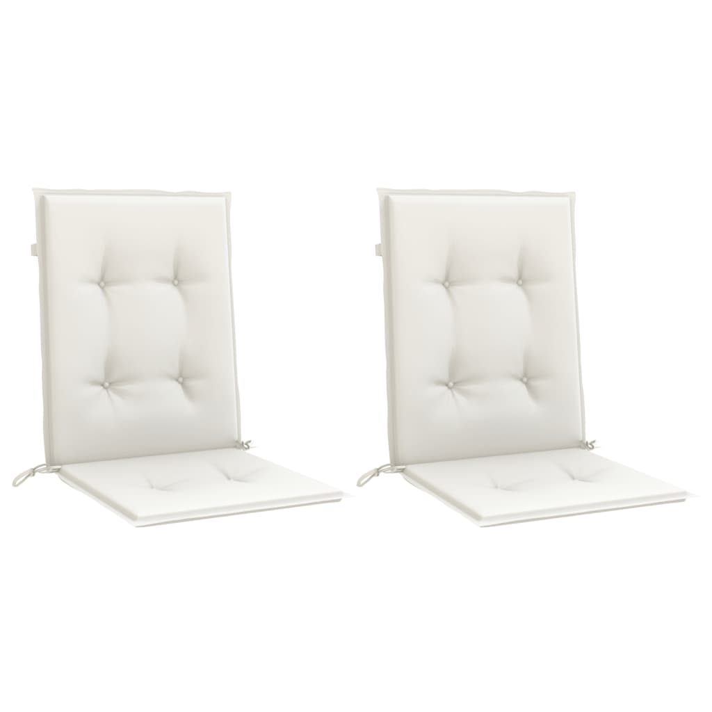 Niedriglehner-Auflagen 2 Stk Melange Anthrazit 100x50x7cm Stoff