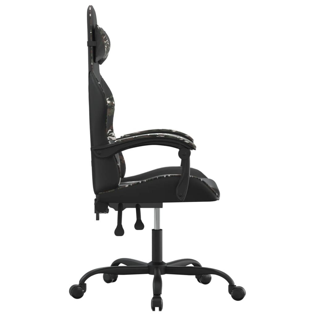 Gaming-Stuhl Drehbar Schwarz und Rot Kunstleder
