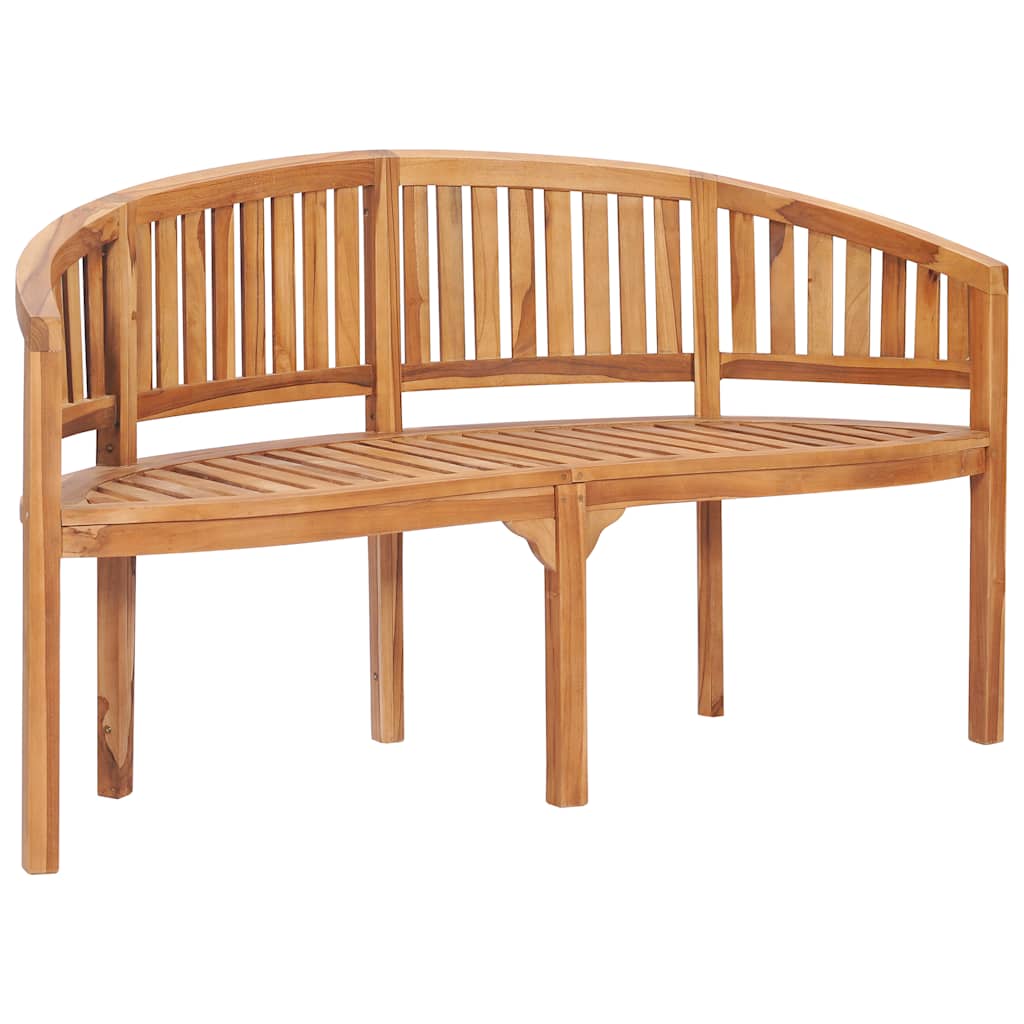 Bananenbank 180 cm Massivholz Teak