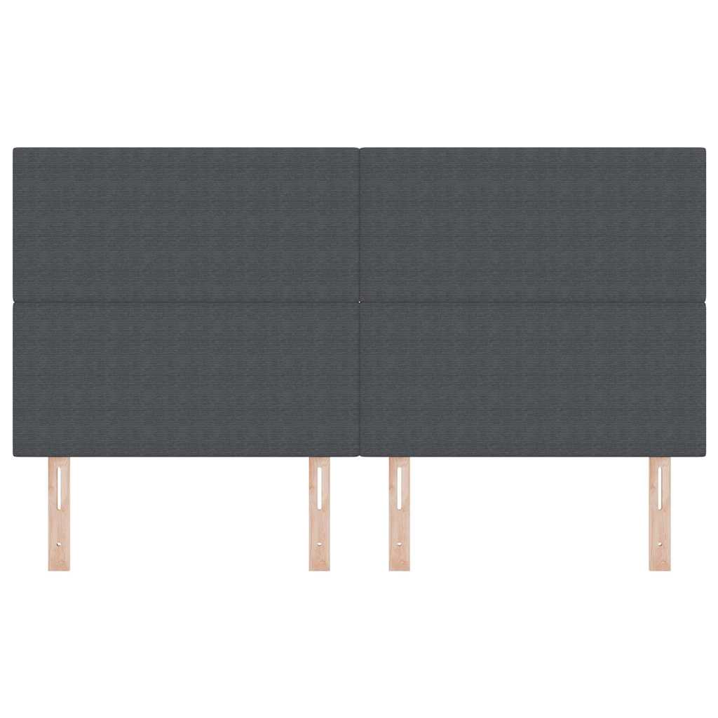 Kopfteil Hellgrau 80 cm Cordstoff