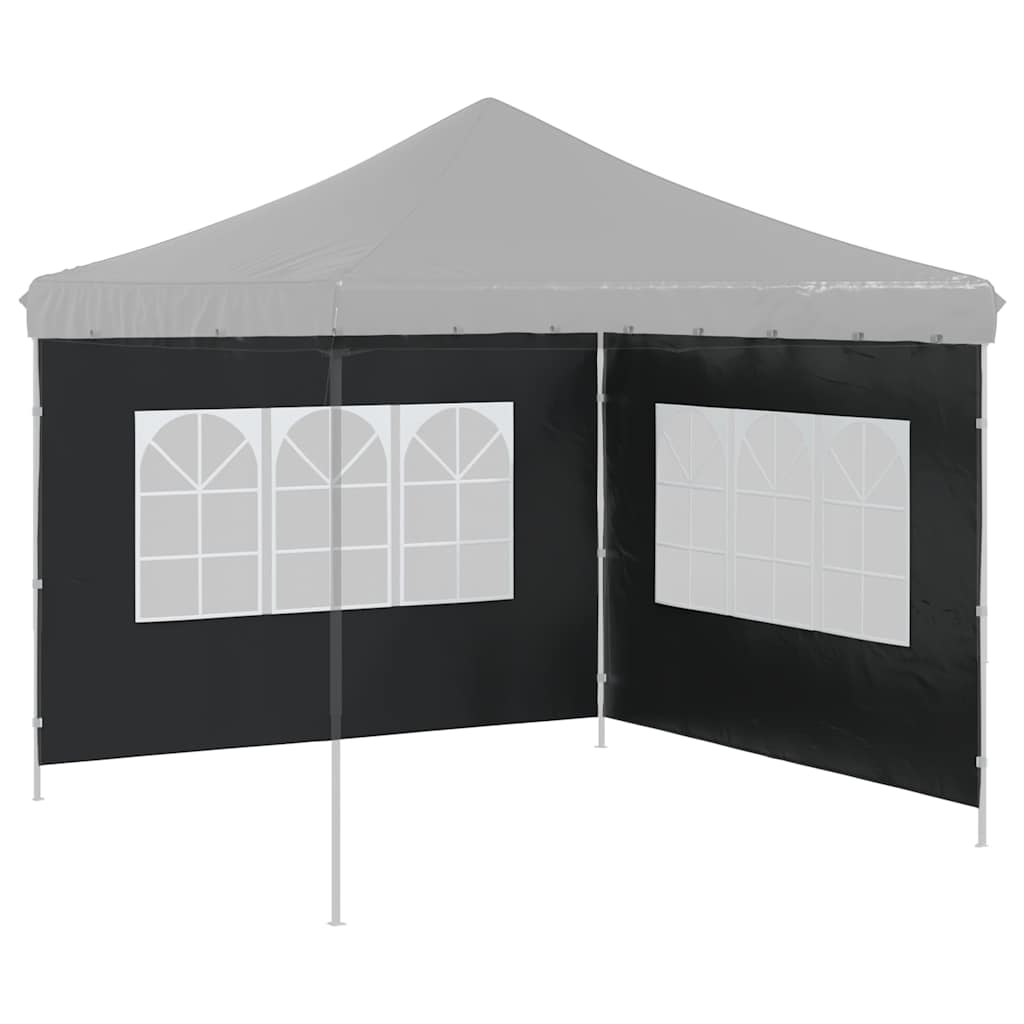 Party Zelt Seitenteil 2 pcs 300 x 195 cm Rot PE und Stahl